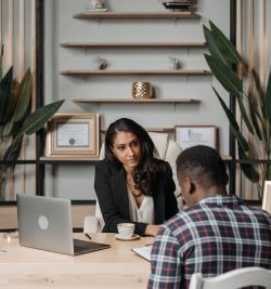 A client having a legal consultation with a Pasadena employment lawyer. |United Employees Law Group